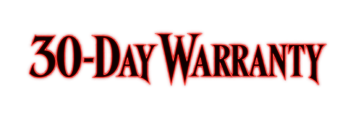 30-Day Warranty/Guarantee